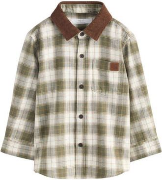 Next Kids Check Cotton Flannel Button-Up Shirt in Multi at Nordstrom, Size 3-4T