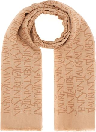 Saint Laurent Accessoires, Heren, Beige, ONE Size, Stijlvolle Sjaals en Shawls Collectie