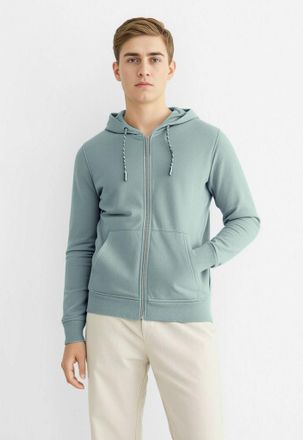 Indicode Kapuzensweatjacke INDICODE INPonto, Herren, Gr. XXL, grau (slate gray), Sweatware, Obermaterial: 60% Baumwolle, 40% Polyester, unifarben, regular fit 