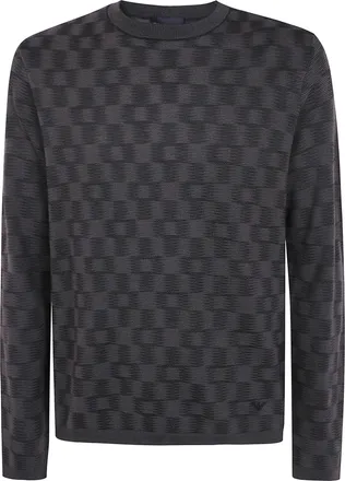 Emporio Armani Sweater Round Neck F6030 Chocolate Fancy