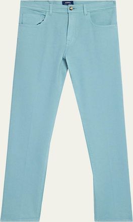Cesare Attolini Mens Cotton Bull Slim Straight-Leg Five-Pocket Pants