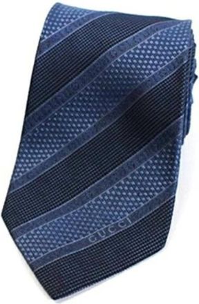 Gucci Pre-owned Accessories, male, Blue, Size: ONE SIZE Pre-owned Silk home-office