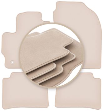 OEM Alfombrillas Beige Premium Para Toyota Corolla Xii / E17 Hatchback, Sedan, Station Wagon 2018
