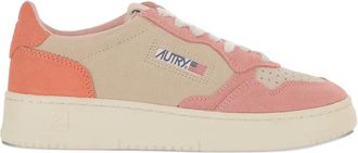 Autry Medalist Low tri-colour sneakers - women - Calf Suede/Calf Leather/Rubber - 37 - Neutrals