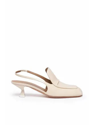 Sportmax White Patent Leather Pevera Chanel Pumps