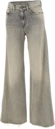 Diesel Flare Jeans 1978 D-Akemi - Dames - Loose Fit Jeans - Grijs - W30 L32 - Katoen - Jeans