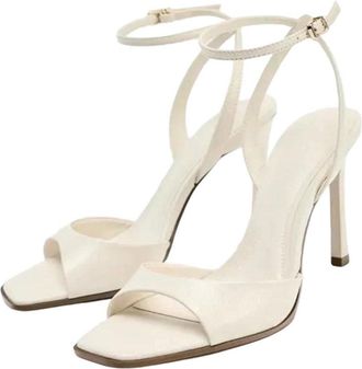 Generic Women Patent Leather High Heel Sandals Square Toe Buckle Strap Office Dress Shoes