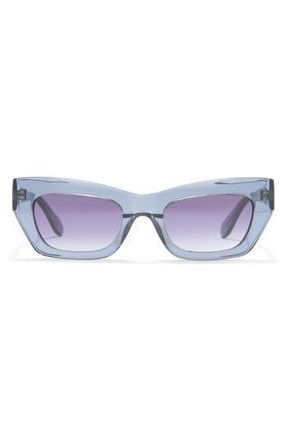 Bcbgmaxazria 57mm Chunky Kitten Sunglasses in Slate Blue at Nordstrom Rack