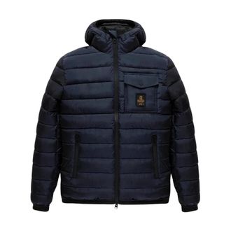 RefrigiWear Giubbotto In Nylon Con Cappuccio - Heren - Winterjassen - Blauw - XL - Nylon - Jassen