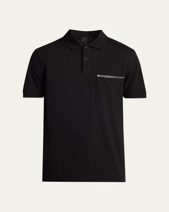 Moncler Mens Cotton Polo Shirt