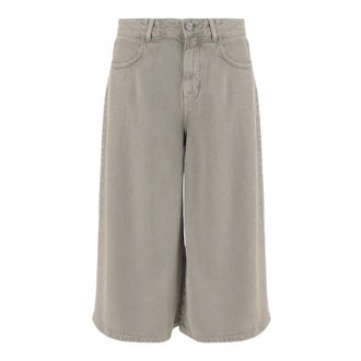 Pinko Burkina Bermuda Shorts - Dames - Denim shorts - Beige - W28 - Katoen - Korte Broeken