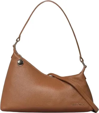 Marc Ellis Tassen, Dames, Bruin, ONE Size, Leer, Wynn M Shoulder Bag
