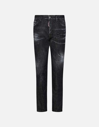 Dsquared2 Mens Dsquared2 Black Easy Wash Cool Guy Jeans - Size: 40/32