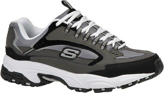 Skechers Mens Stamina Nuovo Cutback fashion sneakers, Charcoal Black, 11 UK X-Wide