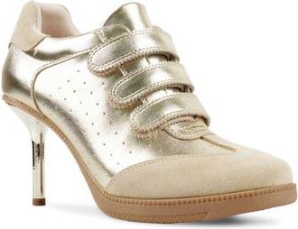 Candie's Pattie Platform Bootie in Gold Lthr at Nordstrom, Size 11