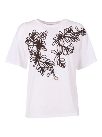 Ermanno Scervino T-shirt con ricamo - Bianco