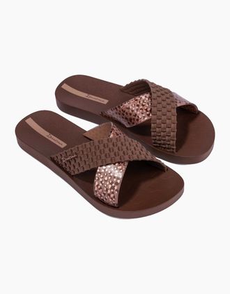 Ipanema Womens Ipanema Womens Sense Vegan Slides - Brown - Size: 7