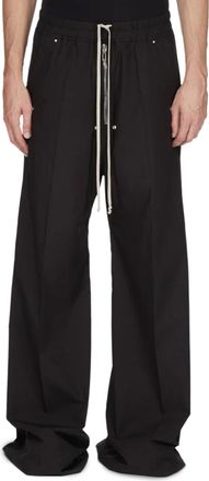 Rick Owens Wide-Leg Trousers with Elastic Waistband and Drawstring