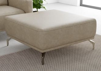 Sit&more Hocker »Bailando« mit Federkern und satinierten Nickelfüssen