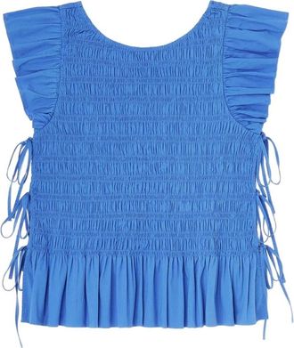 Ganni Mujer, Camisetas, Azul, Talla: XS