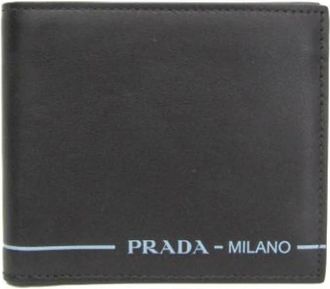 Prada Pre-owned Wallets, male, Black, Size: ONE SIZE Pre-owned Leather Wallet