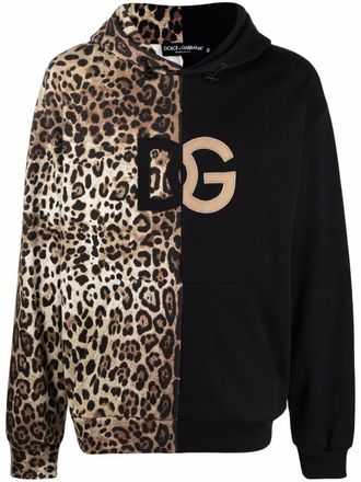 Dolce & Gabbana Hoodie met print - Beige