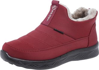 Generic Boots for Women Uk,Ankle Boots for Women Uk,Winter Shoes Waterproof Orthopedic Warm Boot Side Zipper Lightweight Outdooranti-Slip Fur Lined Slip On Sh