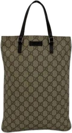 Gucci Pre-owned Tote Bag - Dames - Vintage Shopper - Bruin - ONE Size - Leer - Vintage