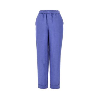 Emporio Armani Linen pants with elasticated waist Woman 38