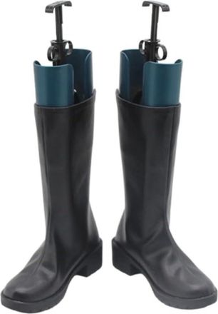 Generic Womens Anime Cosplay Boots for Ubel Fancy Stage Performance Props Shoes Custom Made Halloween Christma Comic Con (Black,10.5)