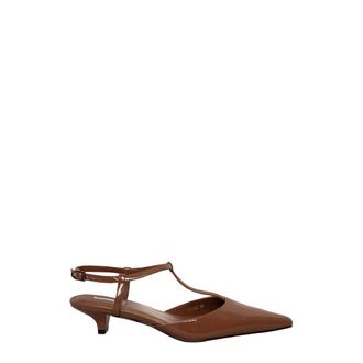 Jeannot Slingback - Dames - Schoenen - Bruin - Maat: 39 EU Leer