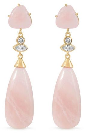 Ettika Solstice Drop Earrings in Rose Quartz at Nordstrom