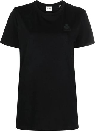 Isabel Marant Aby T-shirt - Dames - T-shirts - Zwart - M - Katoen - Tops