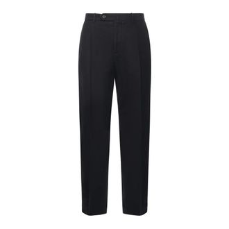 Santaniello Straight Trousers, male, Blue, Size: M Straight Trousers