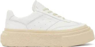 Maison Margiela Chunky Gambetta leather sneakers - men - Rubber/Calf Leather/Calf Leather - 43 - White