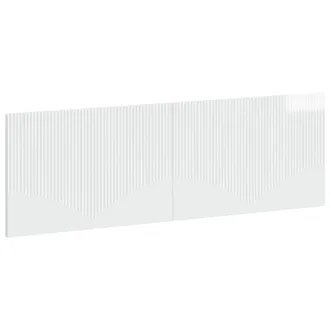 vidaXL Testiera Da Muro Hoorn Bianco Lucido Legno Ingegnerizzato Vidaxl