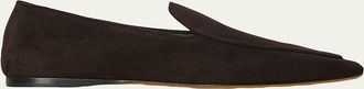 The Row Awar Flat Suede Loafers