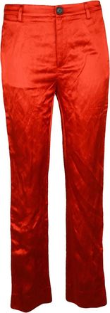 Vivienne Westwood Tuxedo Satin Trousers with Subtle Sheen and Practical Pockets