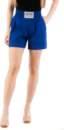 Moschino Blue Marabou Womens Shorts