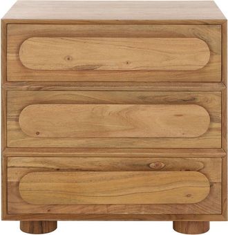 Safavieh Couture Lesliette 3 Drawer Wood Nightstand