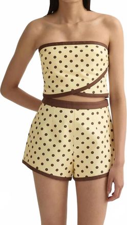 Poss&eacute; Bowie Strapless Top In Tan