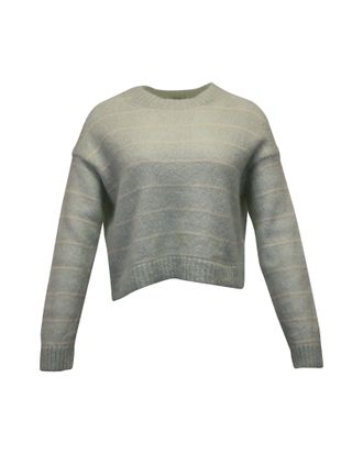 Acne Studios Striped Kassidy Sweater in Green Nylon