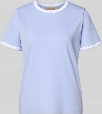 Mos Mosh T-Shirt mit Label-Detail Modell Molina in Hellblau, Gr&ouml;&szlig;e XL