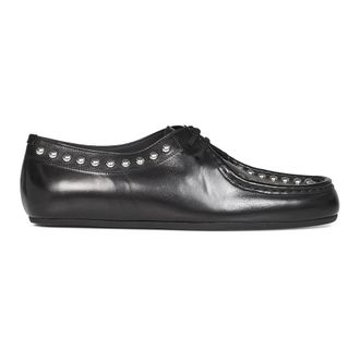 Jil Sander Studded Leather Ballet Flat - Heren - Veterschoenen - Zwart - 45 EU - Leer - Schoenen