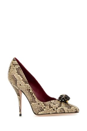 Valentino Garavani Womens Multicolor Leather Pumps Crema Scarpe Con Tacco