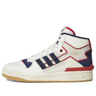 adidas Forum Exhibit Mid Inside Out - White Navy Scarlet HQ1482