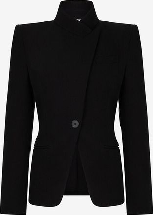 Alexander McQueen Wollblazer Twisted Spliced