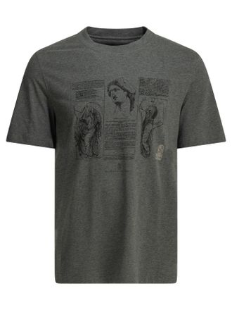 Brunello Cucinelli Brunello Cucinelli T-shirt met ronde hals en print