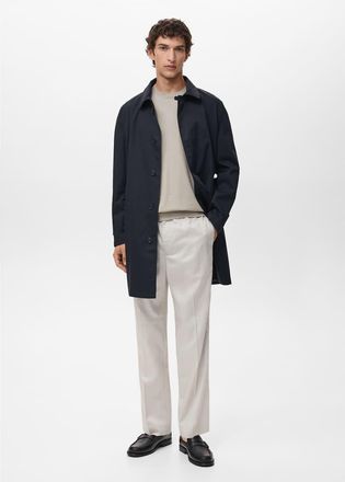 Mango Trench blu navy