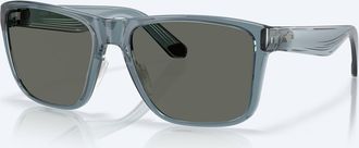 Costa Unisex Los Alijos Polarized Sunglasses In Transparent Deep Blue Gray